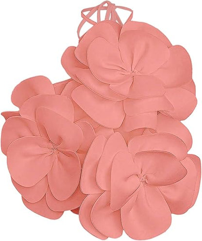 Fab 3D Flower Lace-up Vest