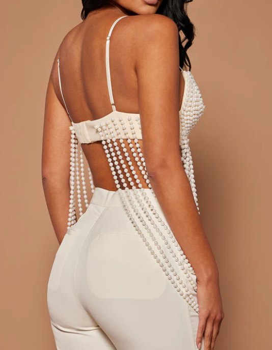 Demure Pearl Top